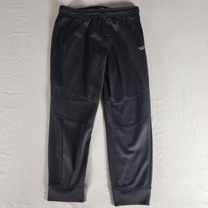 Reebok Jogger Sweatpants Mens XL Black Athletic Fleece Track Pants Drawstring